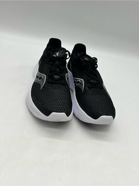 Saucony Kinvara 14 Women Size 10.5 Black White Mesh Running Sneakers Shoes.